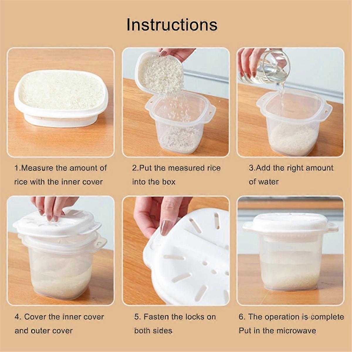 Microwave Rice Cooker Multi-Function Steamer Kitchen Cooking Utensils