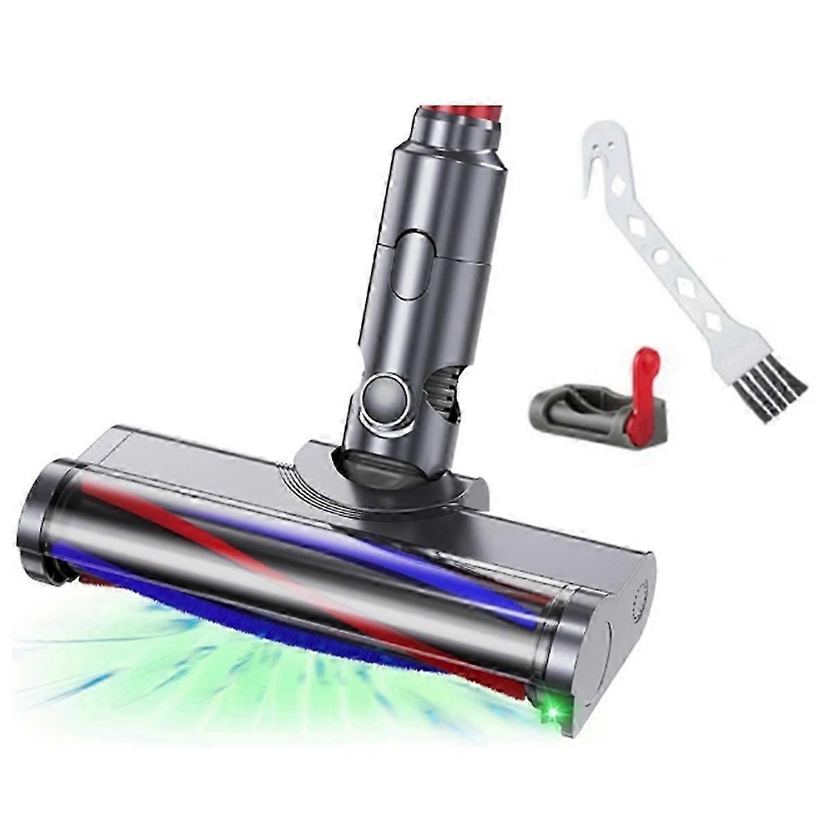 For  V7 V8 V10 V11 V15 Vaccum Cleaner Soft Lint Roller Brush Cleaner Head with Green LED Headli