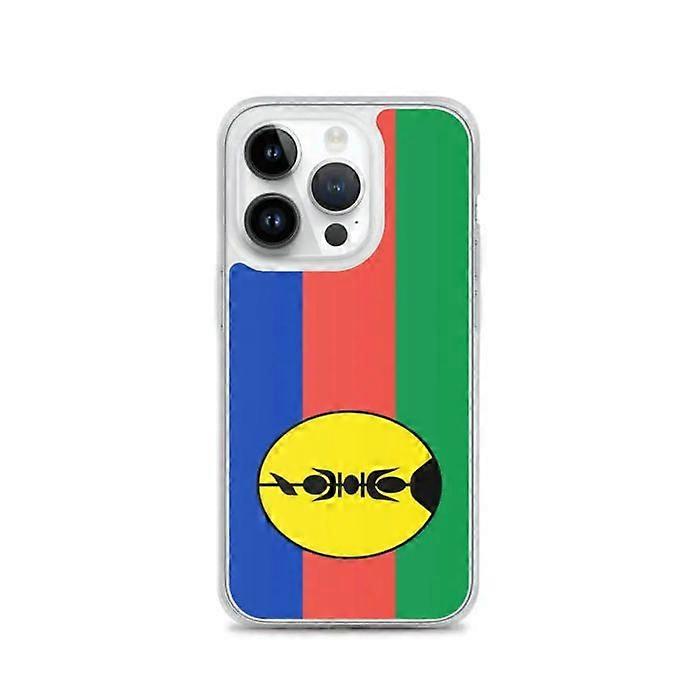 iPhone Case - iPhone 14 Pro - New Caledonia Flag - Flexible - Multicolored - Vertical