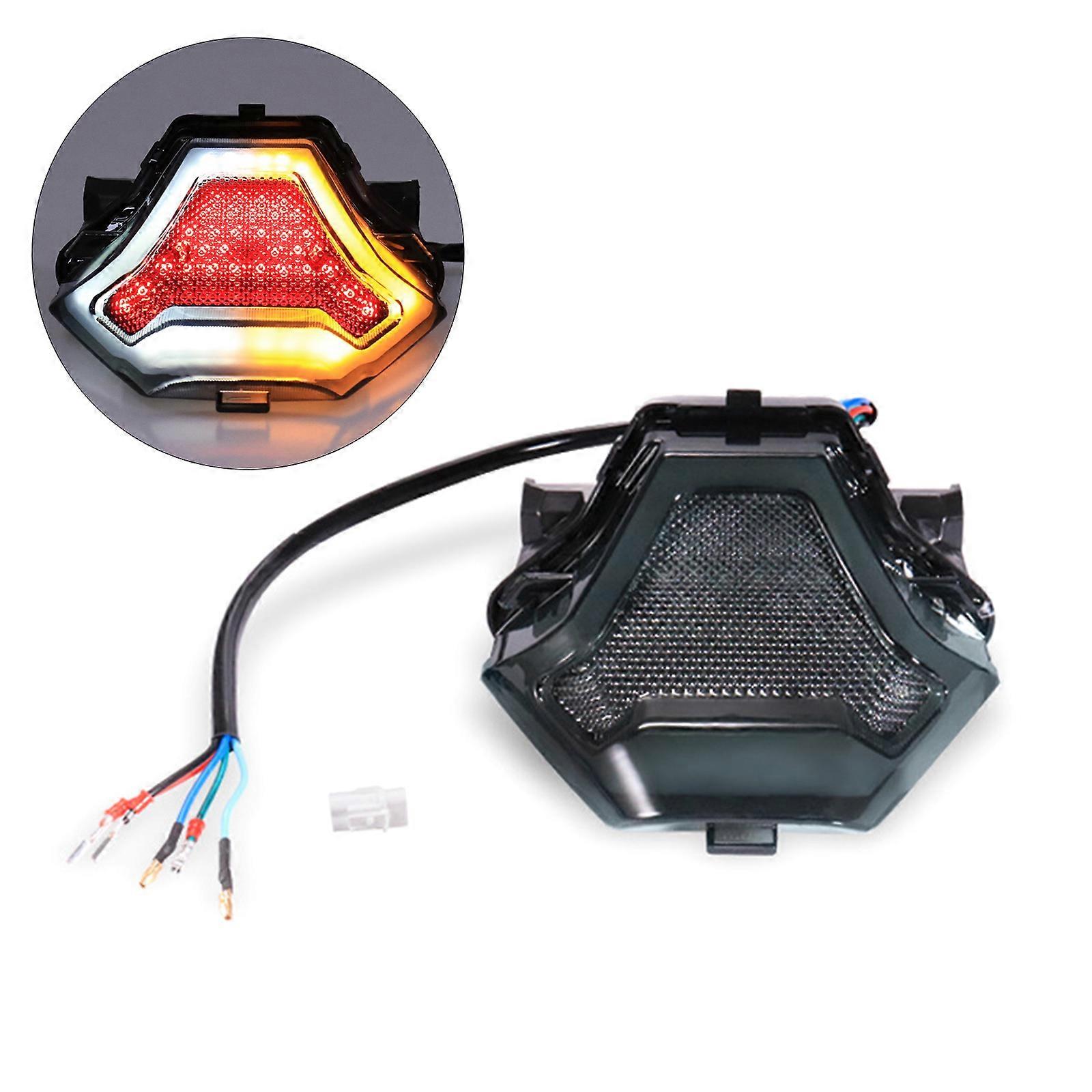 Motorcycle LED Tail Light with Turn Signals Rear Brake Light Durable Upgrades Your Bike Safety & Styles Suitable for R3