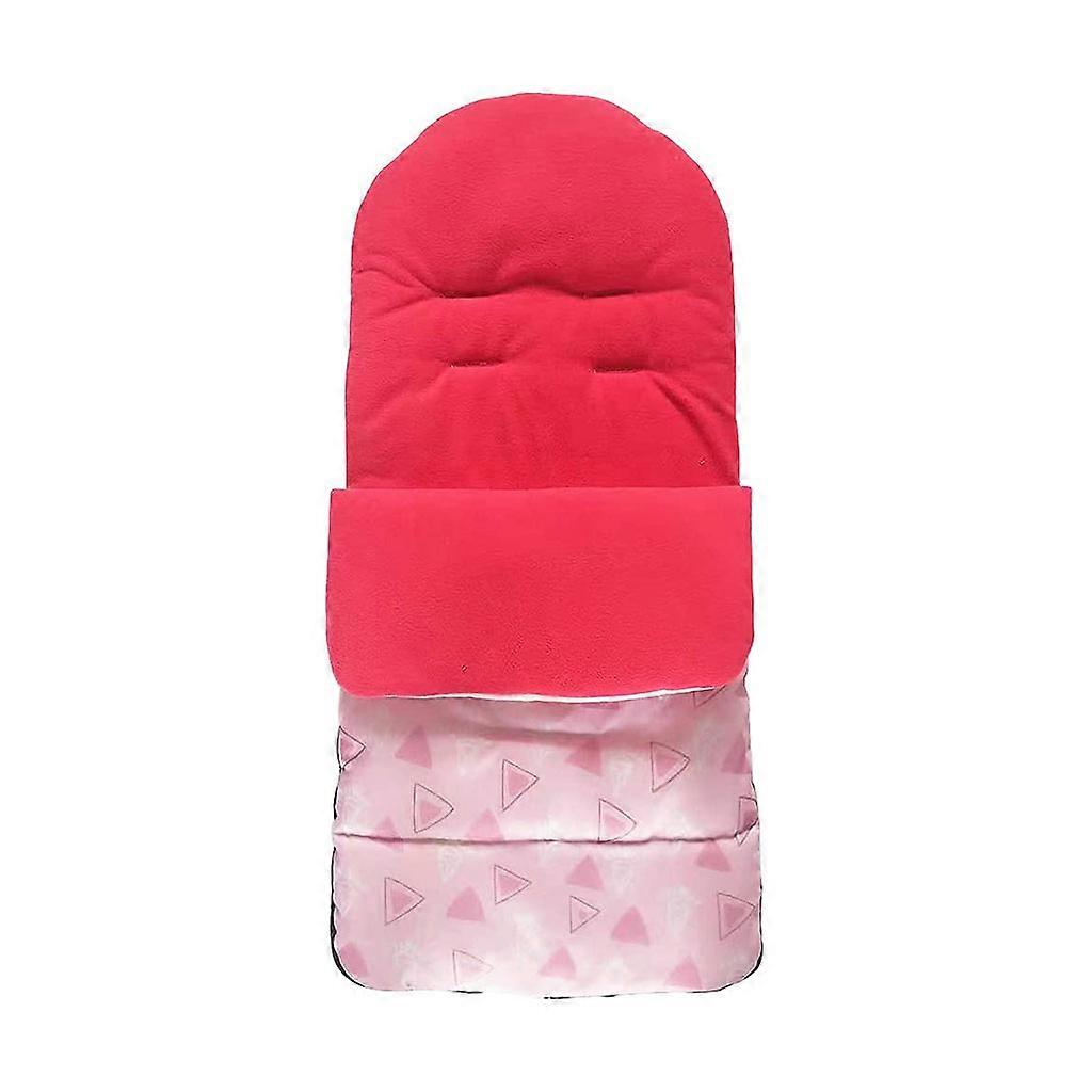 Universal Bunting Bag Wearable Stroller Blanket Thickened Suitable for Age 0-3 Canopy Style Bunting Bag Pink