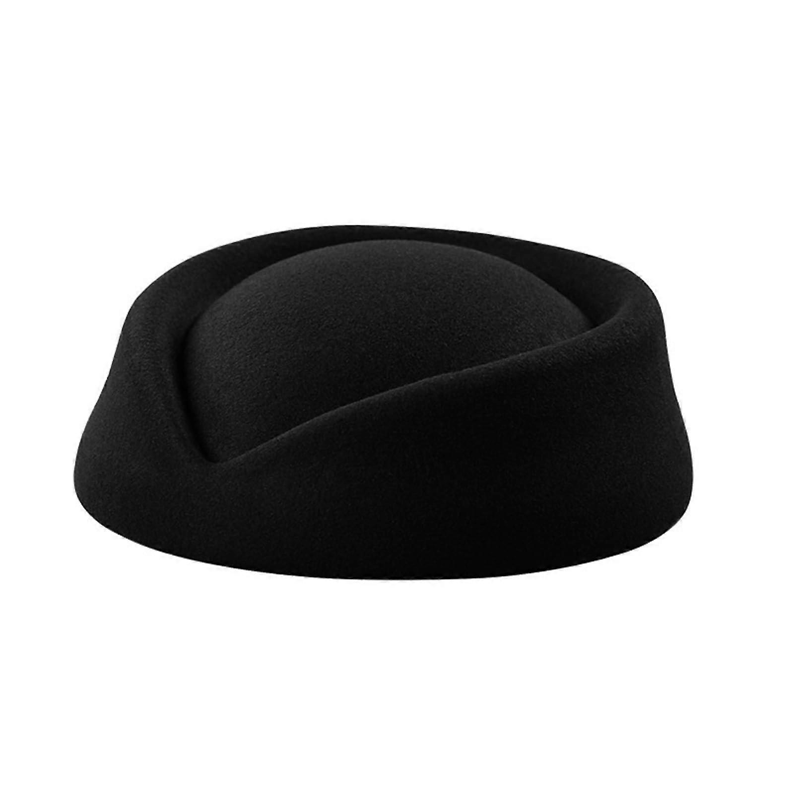 Stewardess Hat Felt Air Hostesses Pillbox Hat Teardrop Fascinator Base Sweet Design