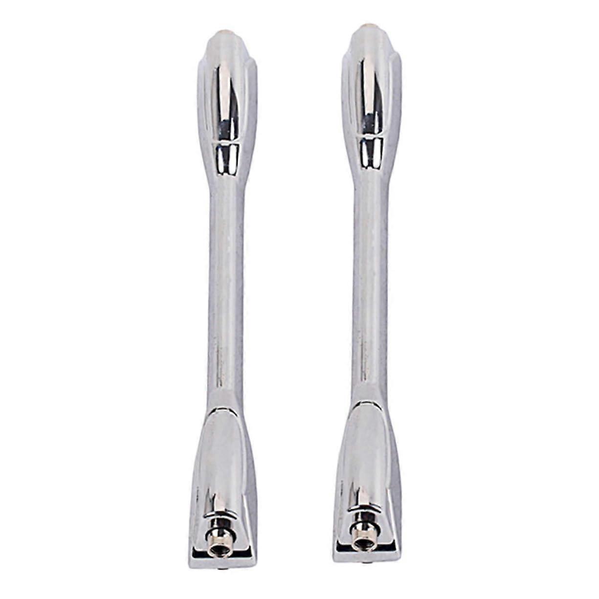 2Pcs Long Snare Drum Hooks Accessories for Drum Set Kit Silver