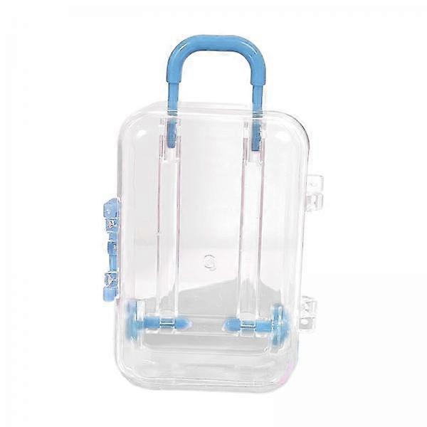 2-4pack Jewelry Organiser Suitcase Shape Portable Treasure Chest Box Keepsake