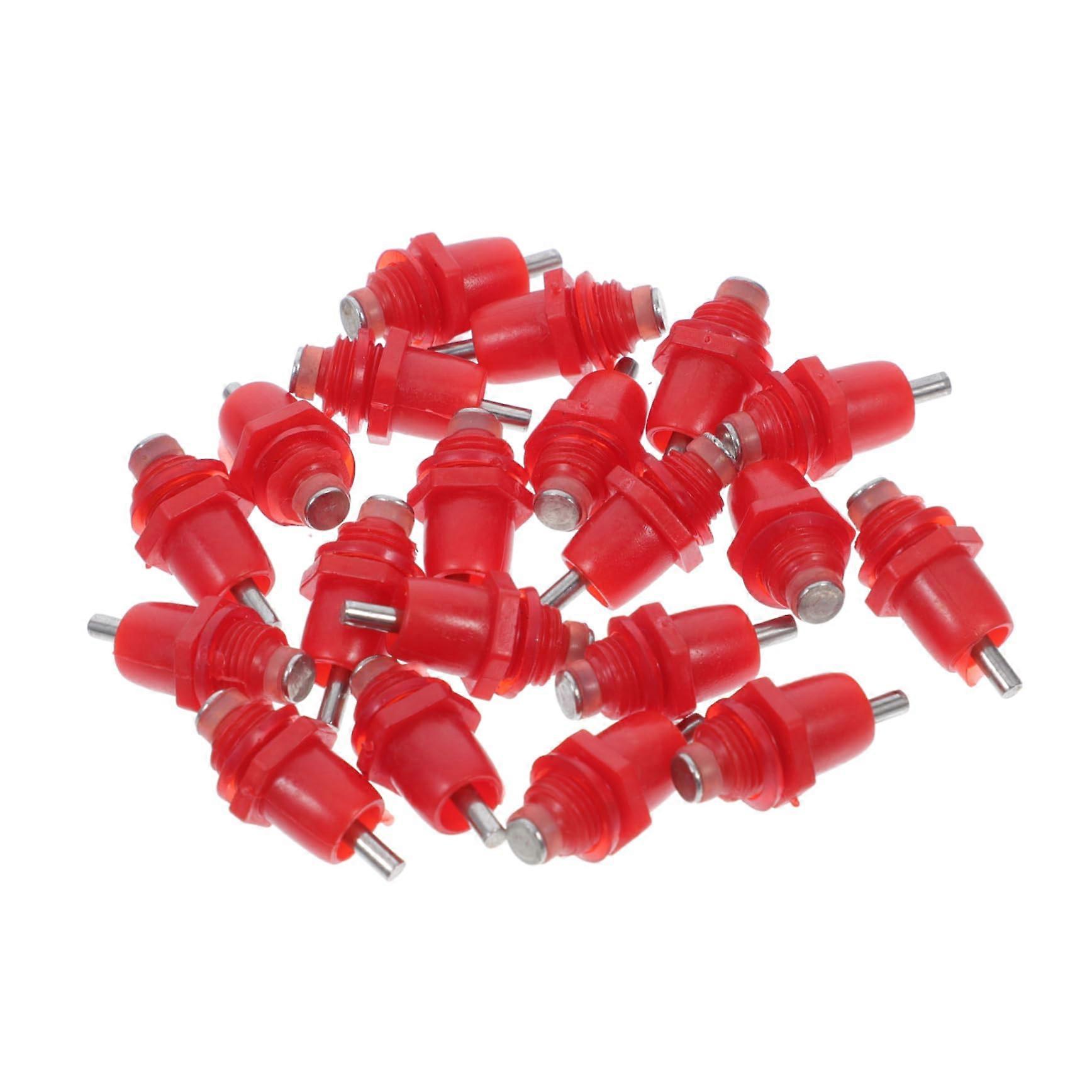 20 Stück Hühnertränke Wassernippeltränke PVC Rot für Geflügel, Hühnertrinkbrunnen, Hühnernippeltränke, Tränkenippel