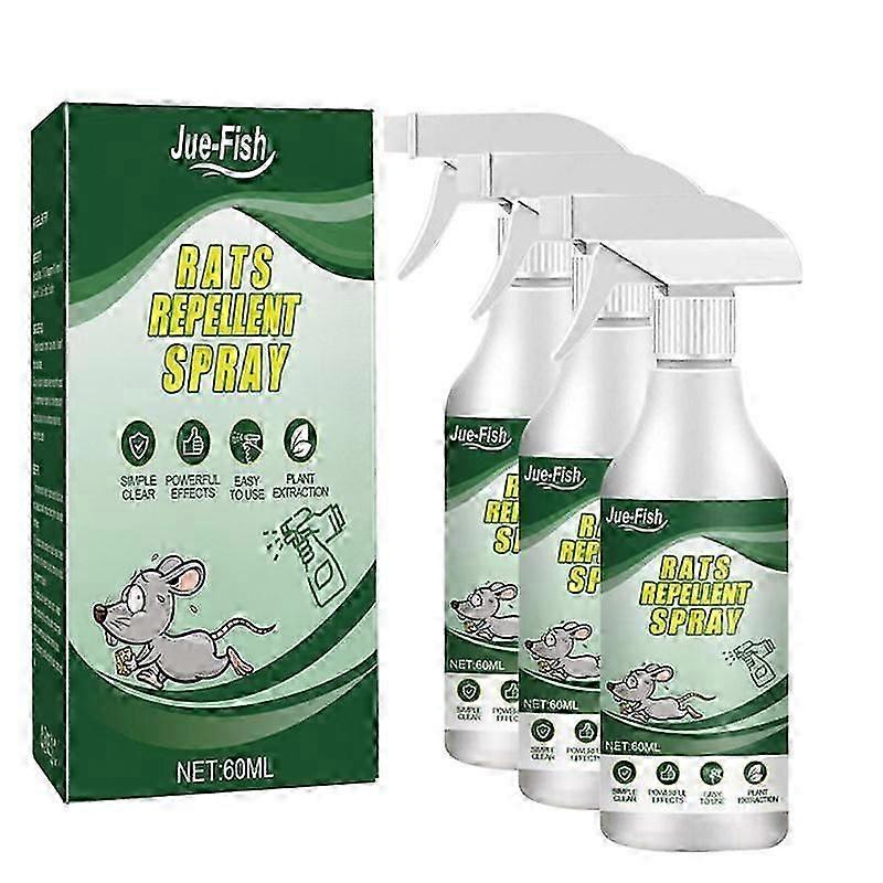 3Pcs Mouse Repellent Spray Repellshield Peppermint Oil Mouse and Rat Repellent