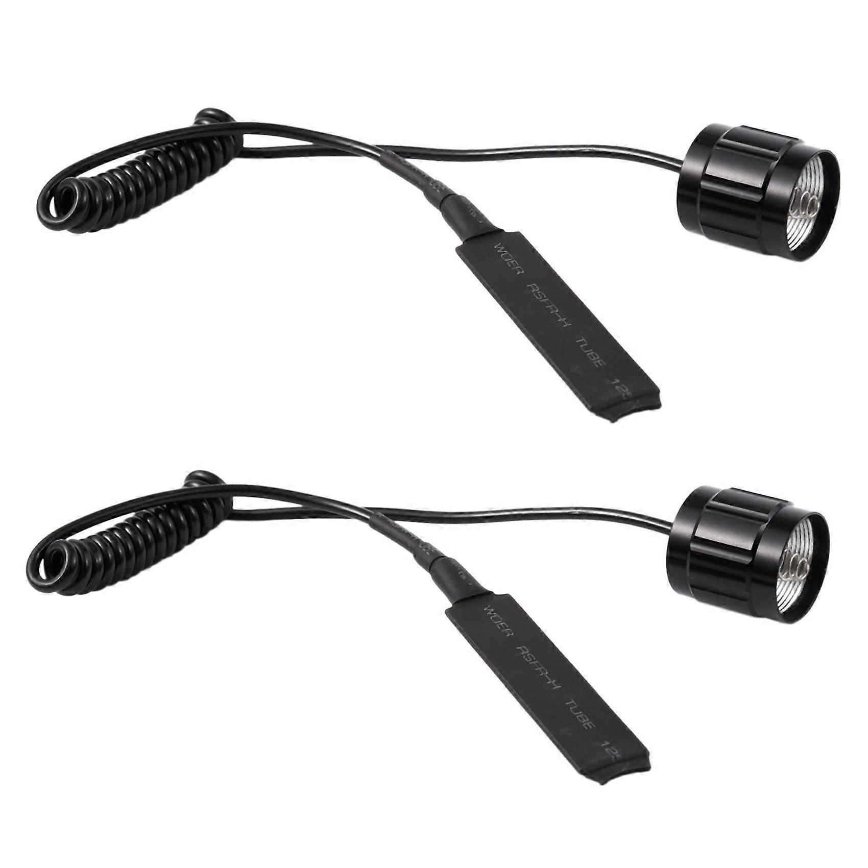 2 x Cable Switch Switch Push Button for 501B LED Headlamp Flashlight