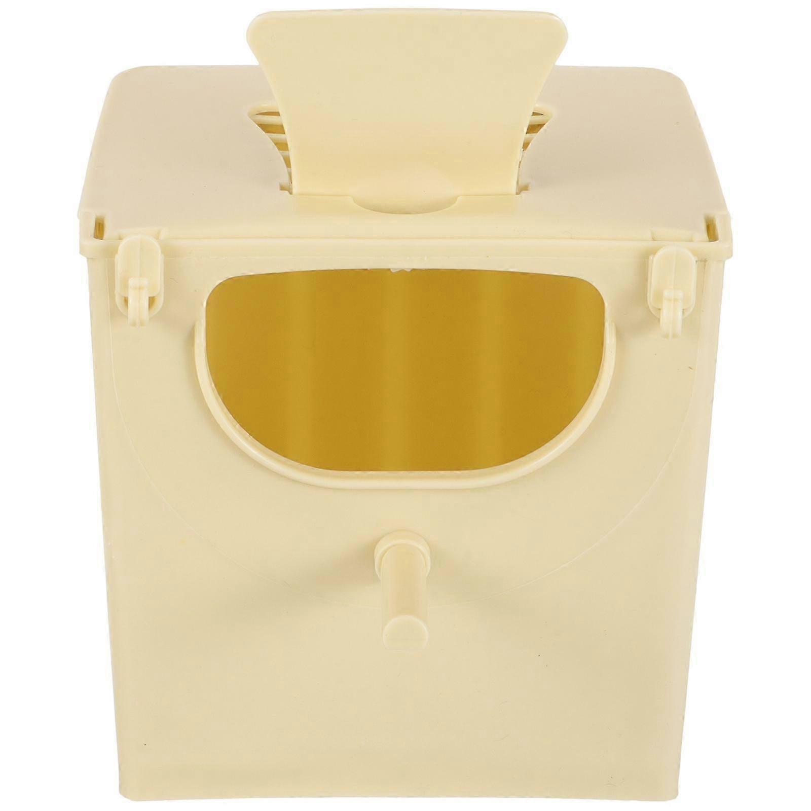 Hanging Plastic Bird Nest Cage 13x13cm Breeding Box for Hatching