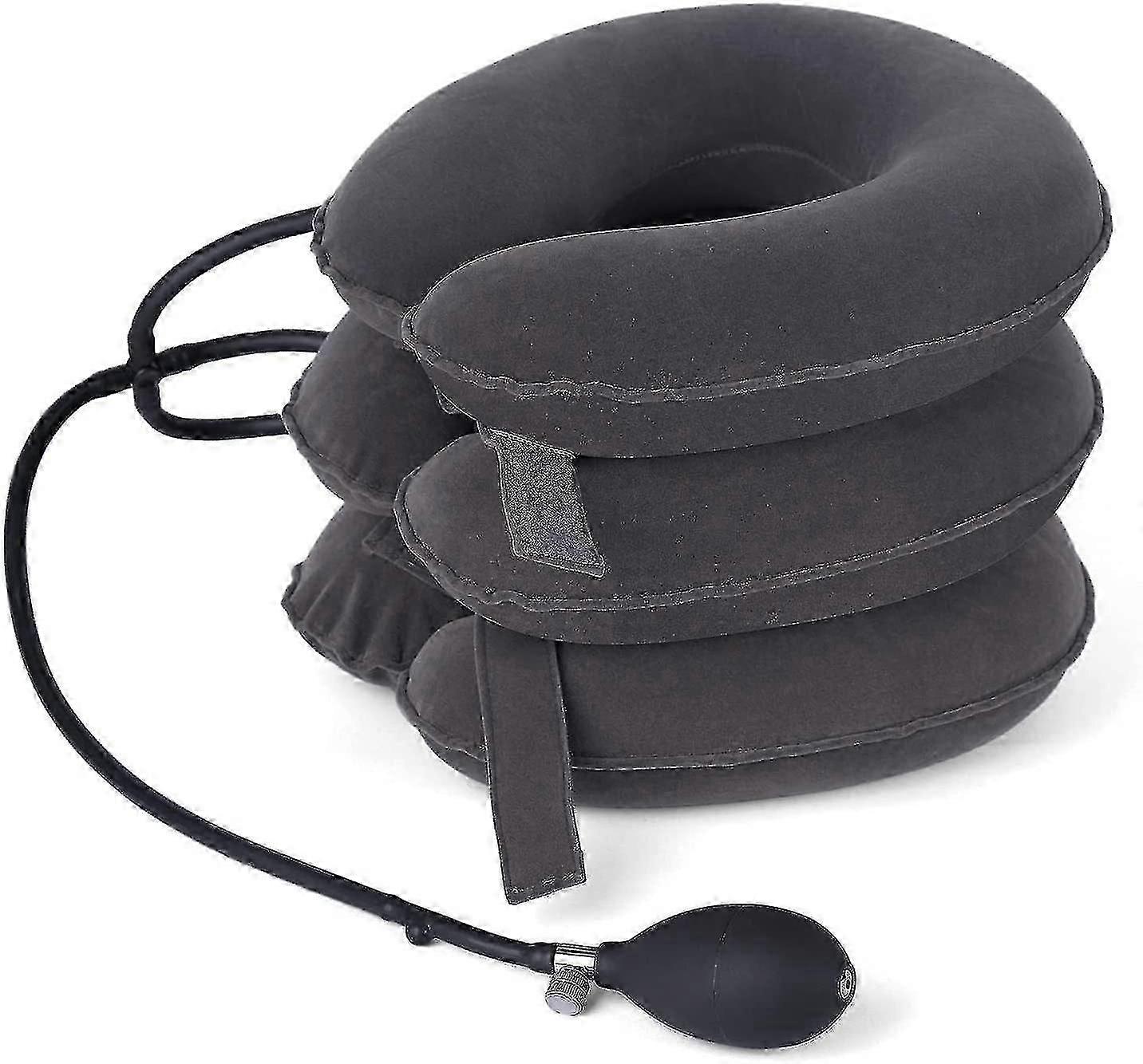 Gemdeck Dispositif de traction cervicale réglable Soutien de cou gonflable