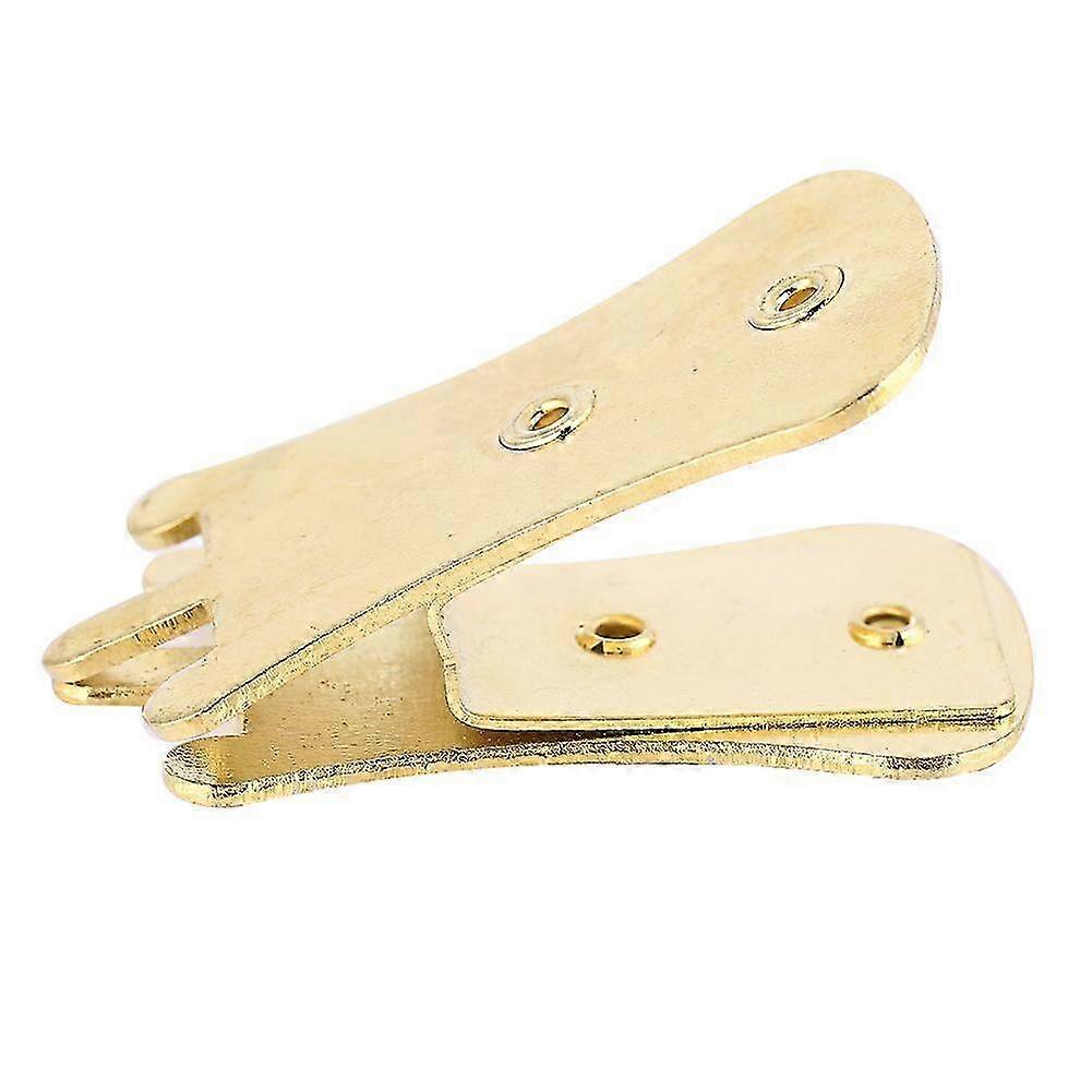 Metal Mute Musical Instruments Accessory Portable for String Instruments (Golden)