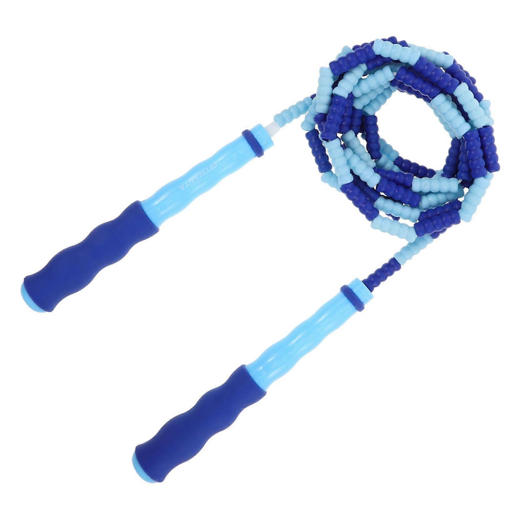 Spring rope For jump trainer For rope shaking skipping Jump ropes For jumprope For ropes For exercises Soft jump ropes with beads PP blue