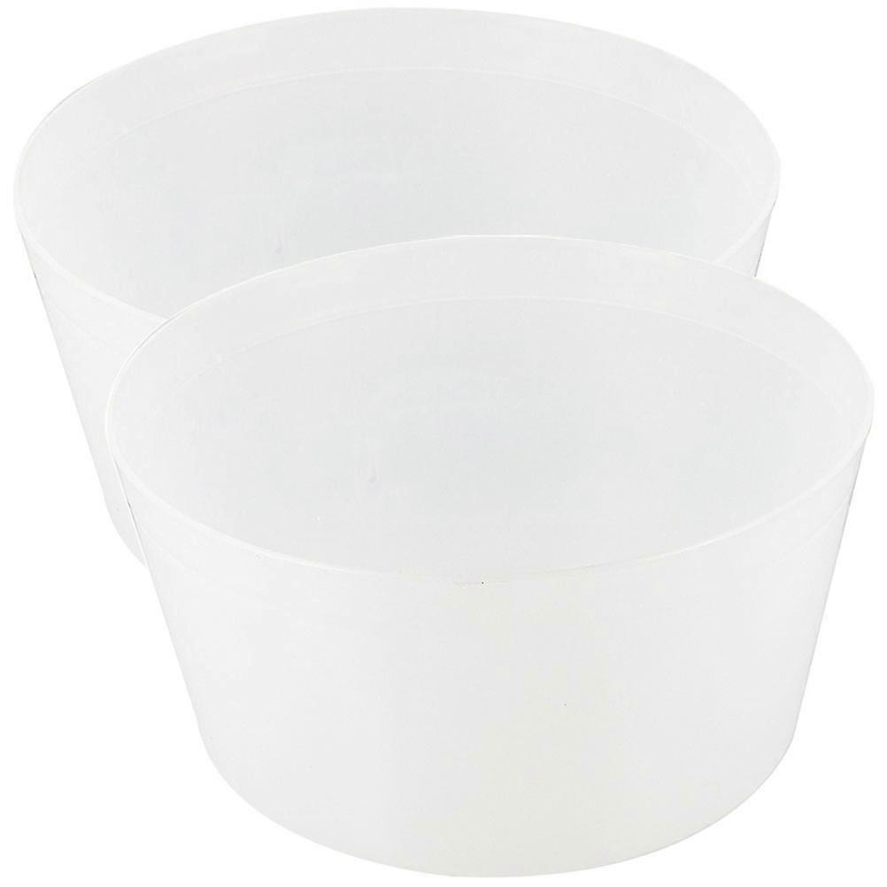 Practical Sauna Bucket Liner Set – Plastic Insert for Steam Room, Pedicure Bowl, Foot Bath & Storage Use (White)