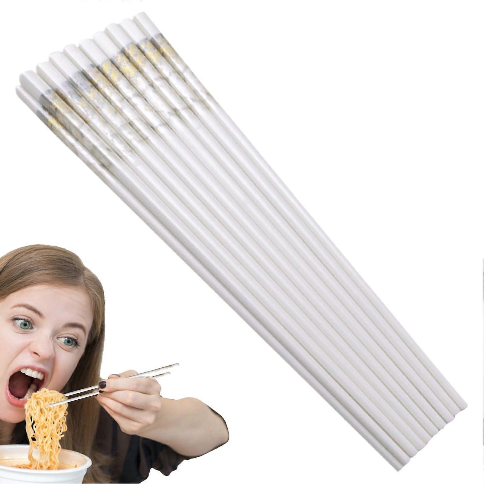 Reusable chopsticks, ceramic utensils  10 pairs dishwasher kitchen accessories