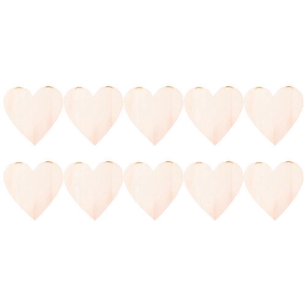 נייר מכתבים אסתטי בצורת לב קישוטי עץ ילדים ילדים DIY .14 אינץ' X 3.14 אינץ' X 0.2 אינץ' 20 יחידות