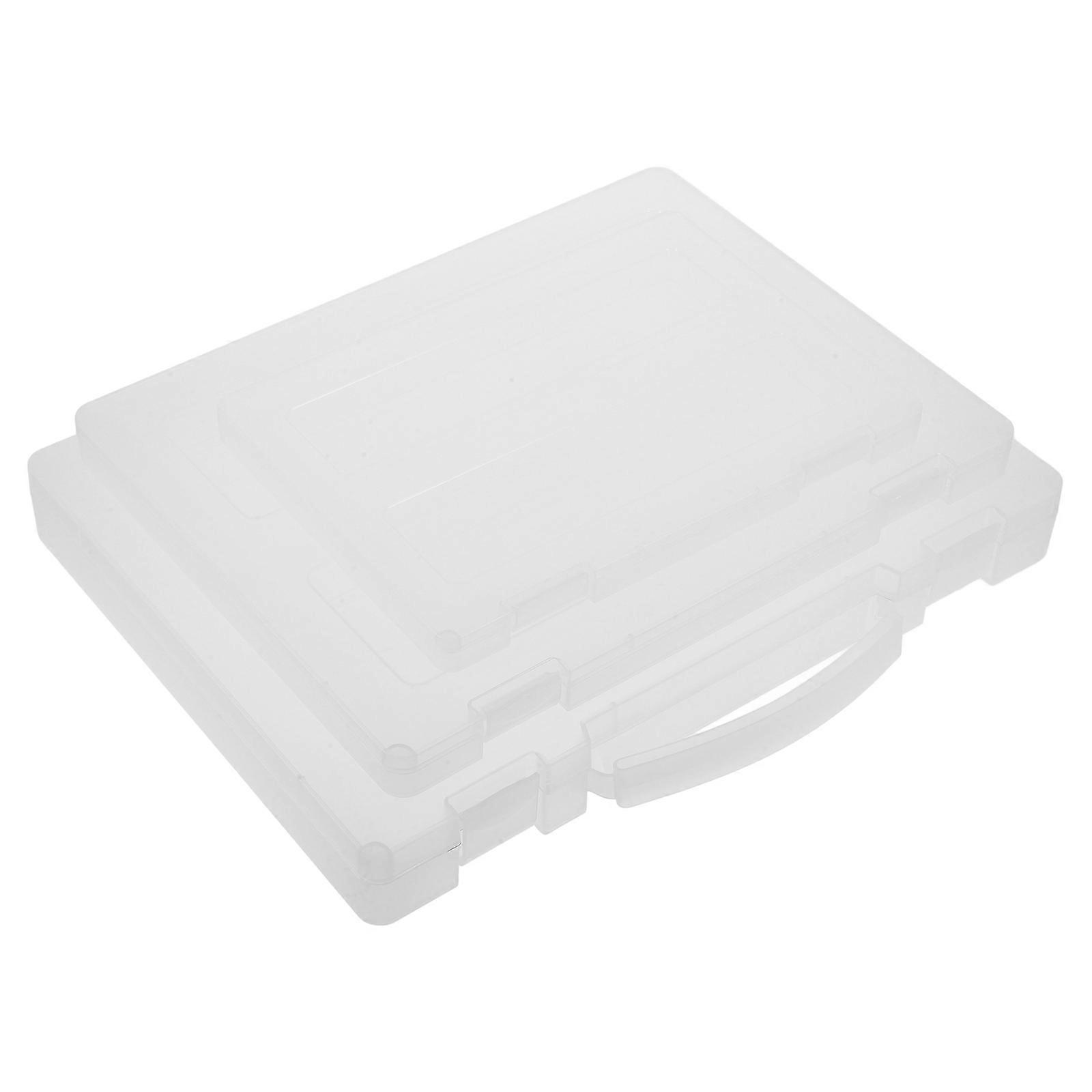 File Tote Small Storage Box Document Storage For Home Use Rectangular Waterproof 3Pcs