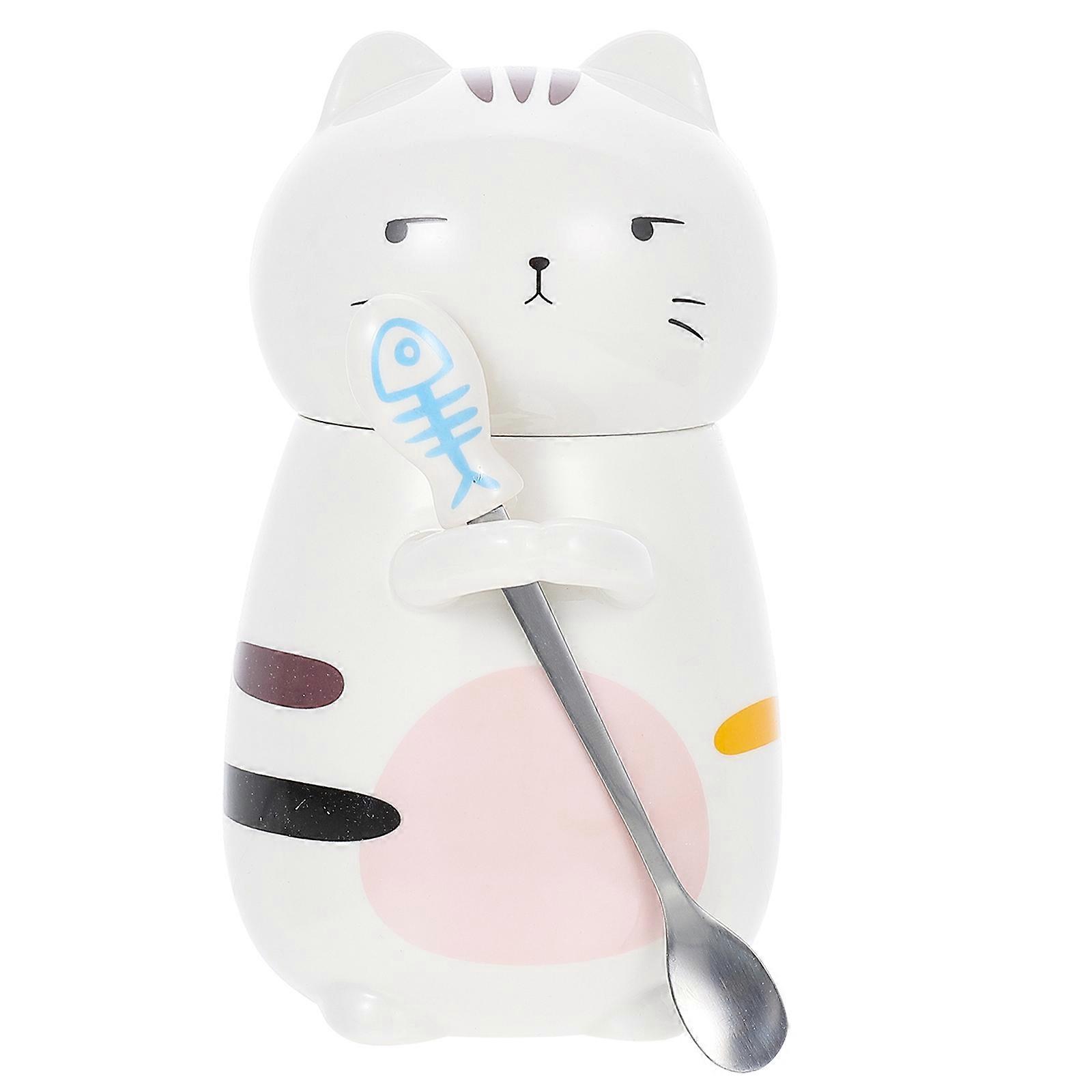 Adorable Cat Shaped Ceramic Mug – Heat Resistant, Smooth Surface, Creative Design for Home and Bar Use – Ideal Gift for Cat Lovers