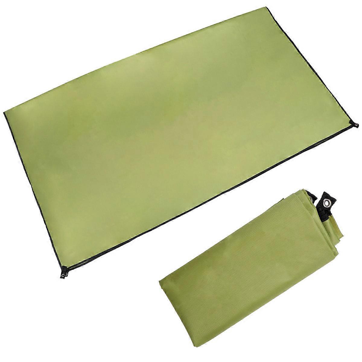 Camping Beach Mat Waterproof Outdoor Blanket for Picnics Hiking 210x300cm Army Green Foldable 1Pc