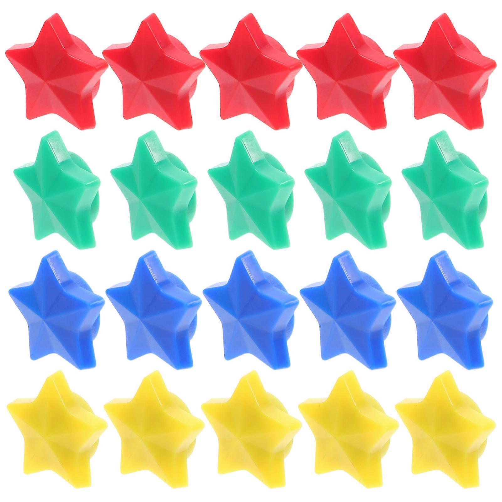 Star Shaped Magnets 40pcs Classroom, Whiteboard, Locker & Kitchen Stickers for Kids, Teachers, Home & Office Use Blackboard & Refrigerator Friendly