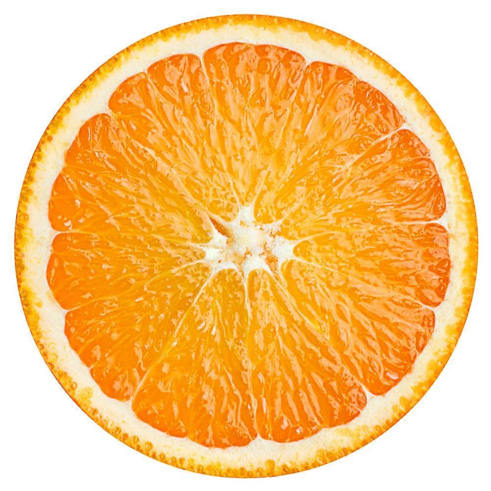 Orange Round Floor Sticker Non Slip Self Adhesive Decorative Tile Decal for Home Living Room Bedroom Wall Art