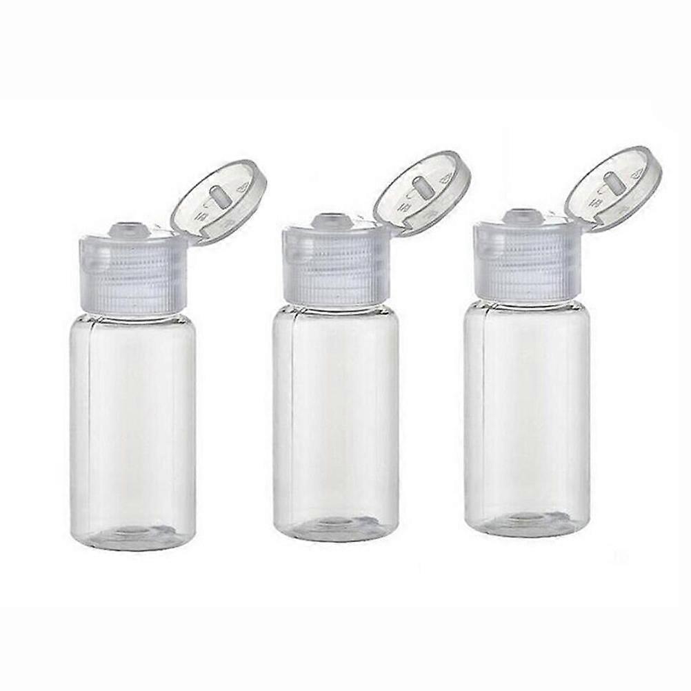Mini Makeup Bottles Portable Cleanser Bottle Lid Bottles Travel Use 30ml PP Square 12Pcs