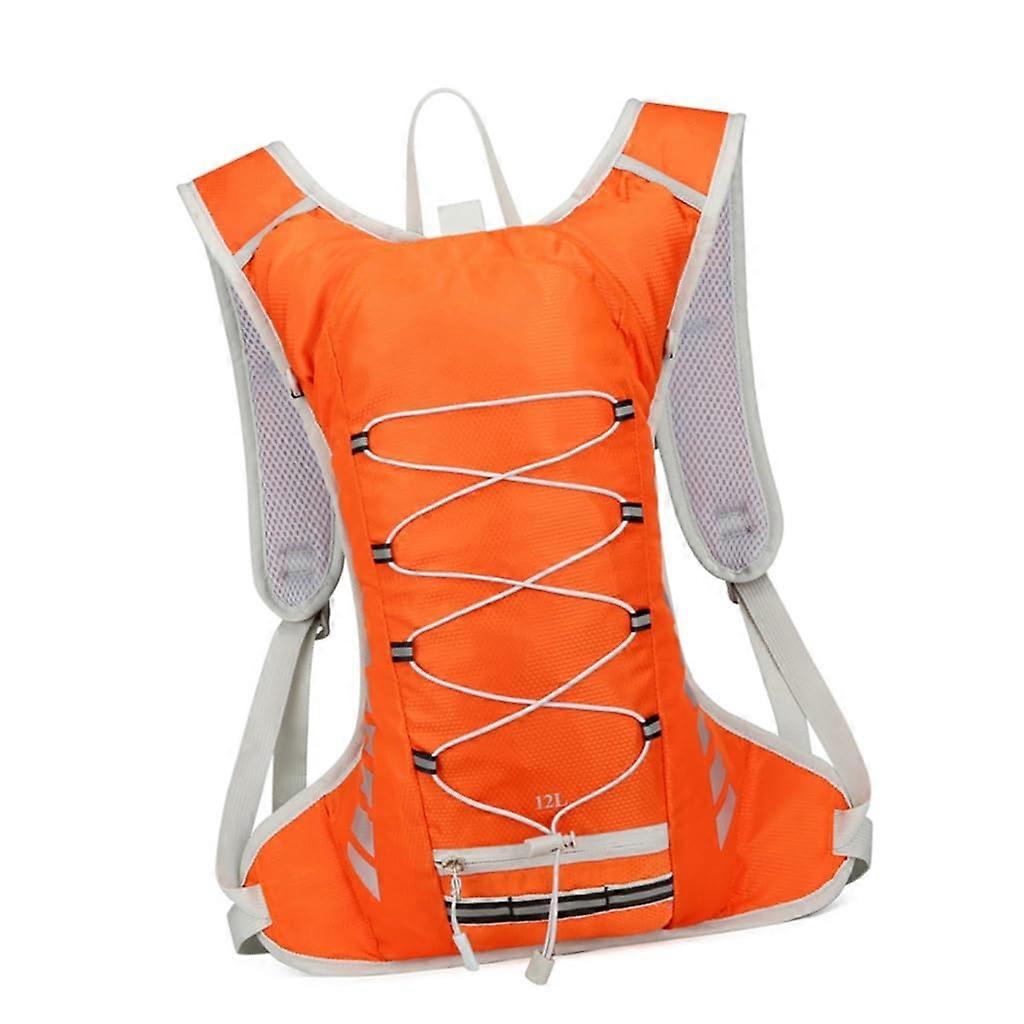 Waterproof Bicycle Handlebar Bag with Large Capacity for Cycling and Outdoor Activities, Orange