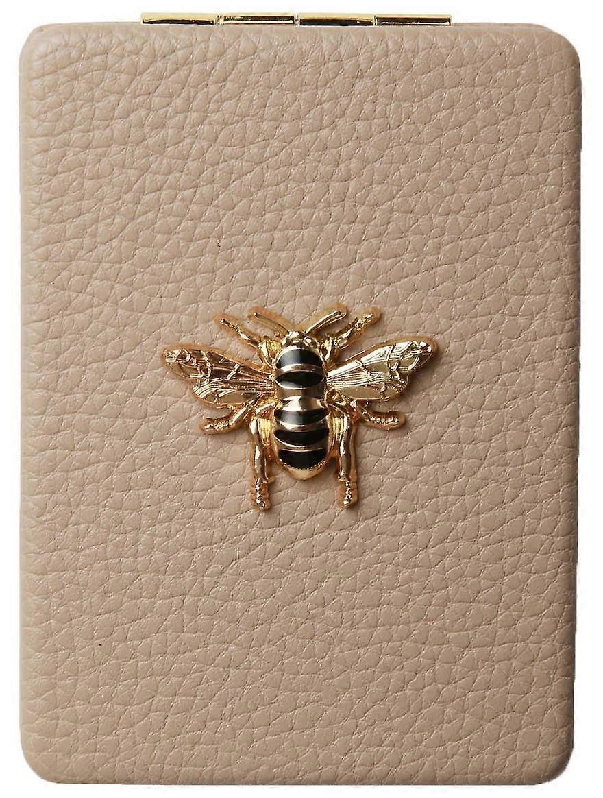 Alice Wheeler London Oblong Compact Mirror - Stone Beige