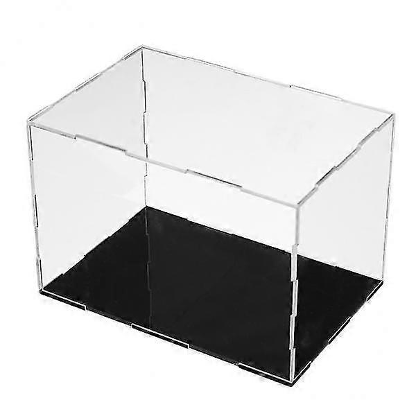 2xClear Acrylic Display Case Dustproof Protection Boxes Container 23x11x11cm