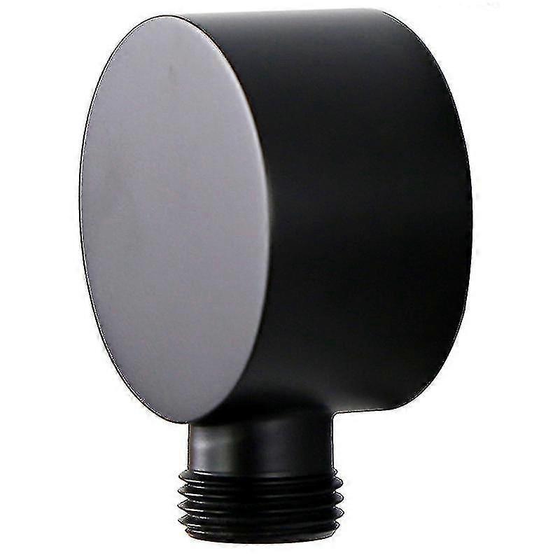 真鍮ウォールマウントシャワーホースコネクタG1/2インチブラック