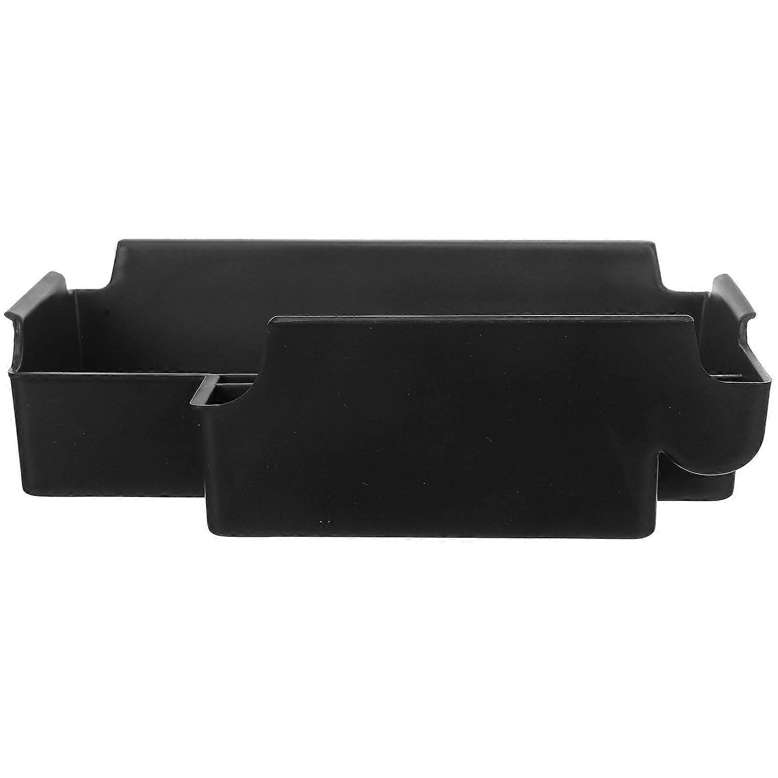 Center Console Tray Dashboard Storage Tray For Vehicle Car Interior Accessory Black Color 1Set