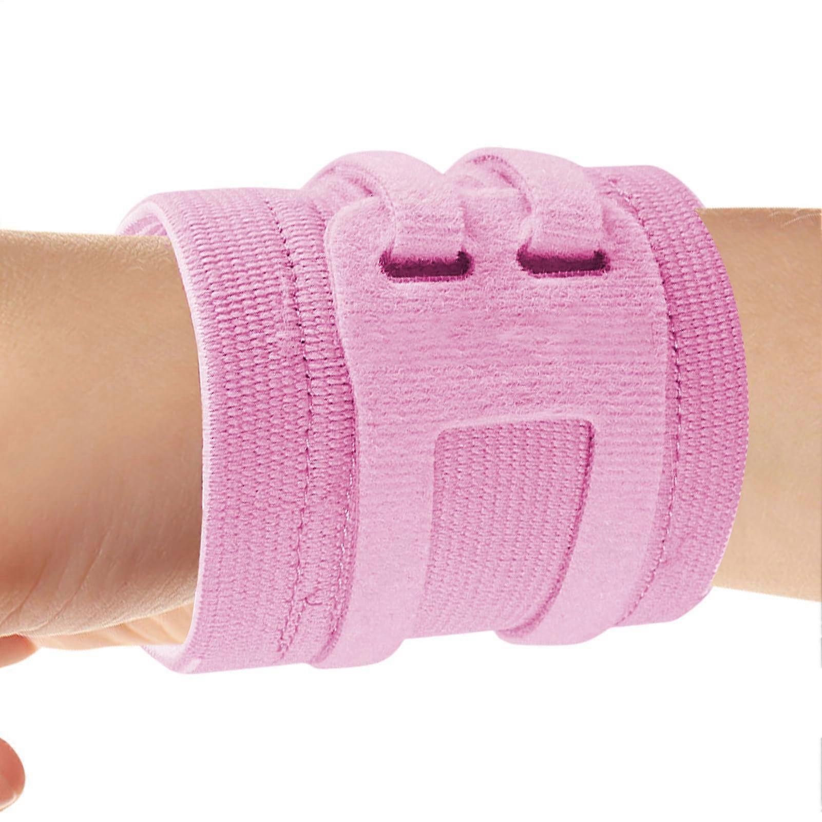 Compression Wrist Support, Lightweight Hand Wrap for Fitness, Tunnel Protection, Adjustable Size, Pink for Men and Women