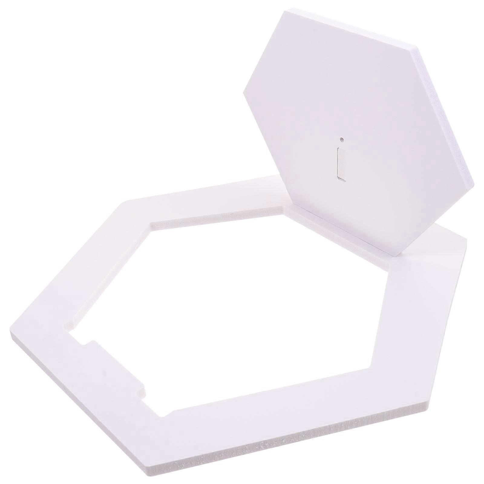 White Floating Wall Shelves Storage Rack For Bedroom Pvc Wood Composites 29X27X15CM Item Storage 1Pack
