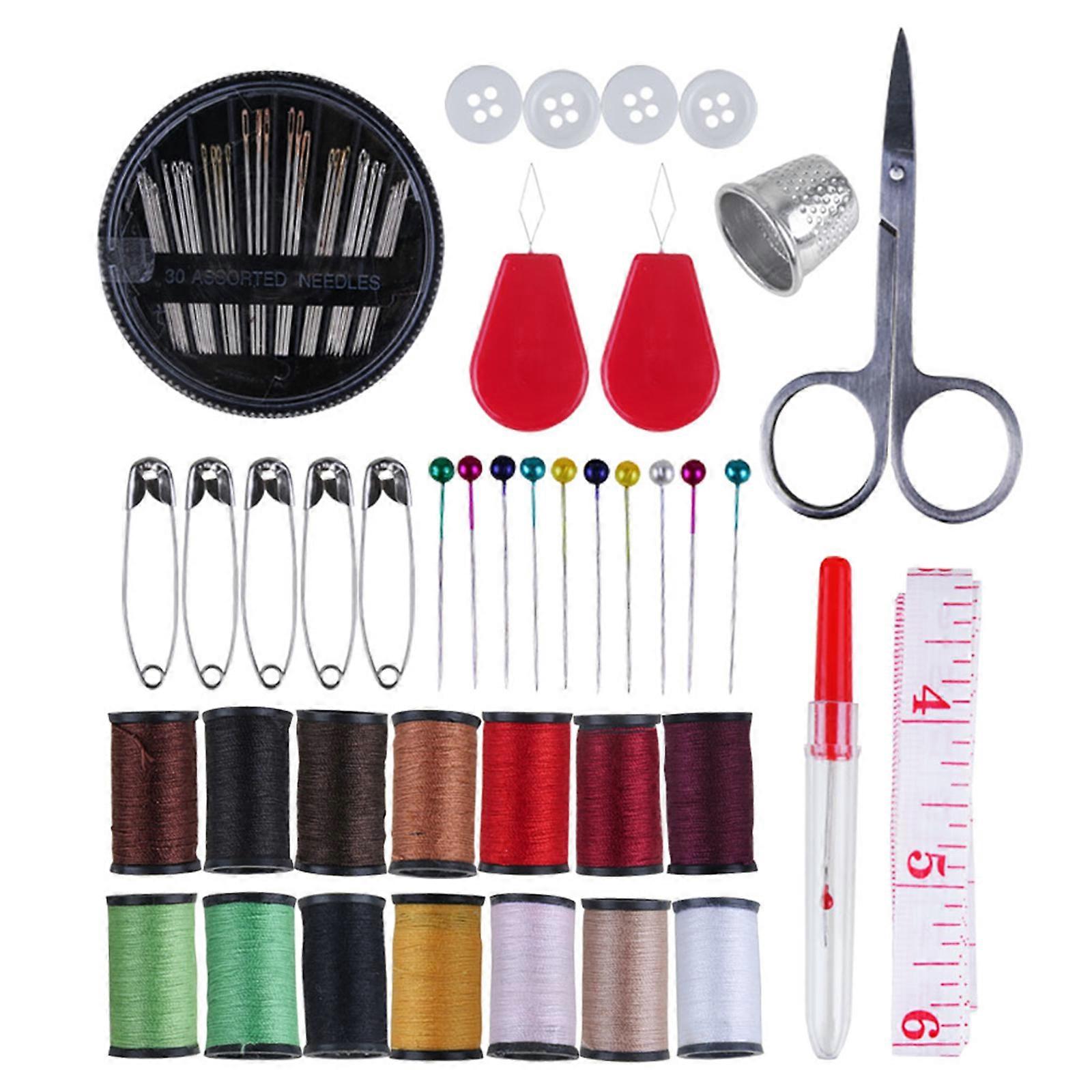 Portable Sewing Supplies, Basic Repairs Kit For Smart &amp; Easy Sewing, Multicolor, 1 Piece