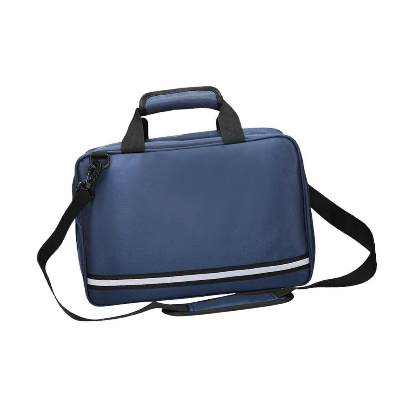 First aid bag, empty, first aid bag, with zipper, wearresistant, first responder bag for home and outdoor use, blue