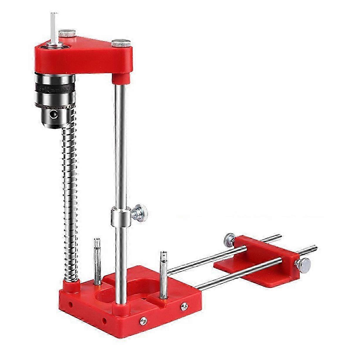 Woodworking Drill Locator Jig Holder Guide Fixture with Scale Precise Positioner