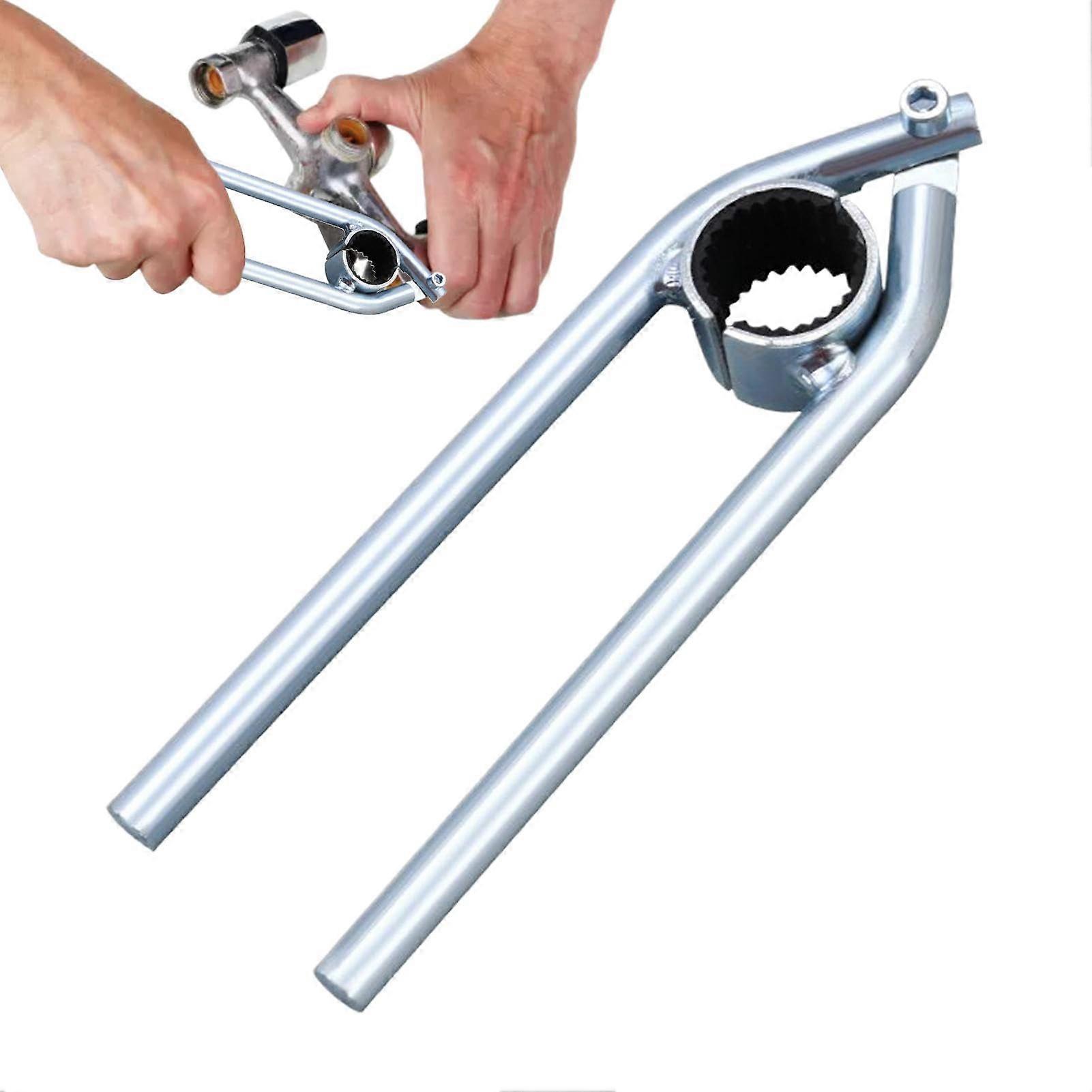 Wasserhahnbubblerschlüssel – Verdickte Wasserhahnbelüfterentfernungsschlüssel Set 21.5-27 mm Anti-Rutsch-Griff für Badezimmer