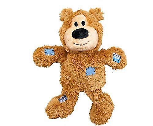 Wild Knots Bear - Brown Small Medium Dog Toy with Durable Knotted Rope Skeleton for Cuddling and Play