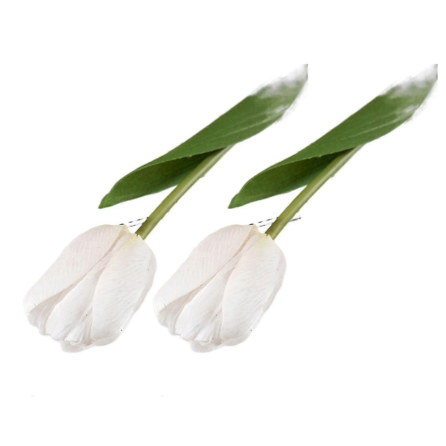 2Pcs Real Touch Decorative Multicolor Easter Spring Tulip Artificial Flower Home Decor