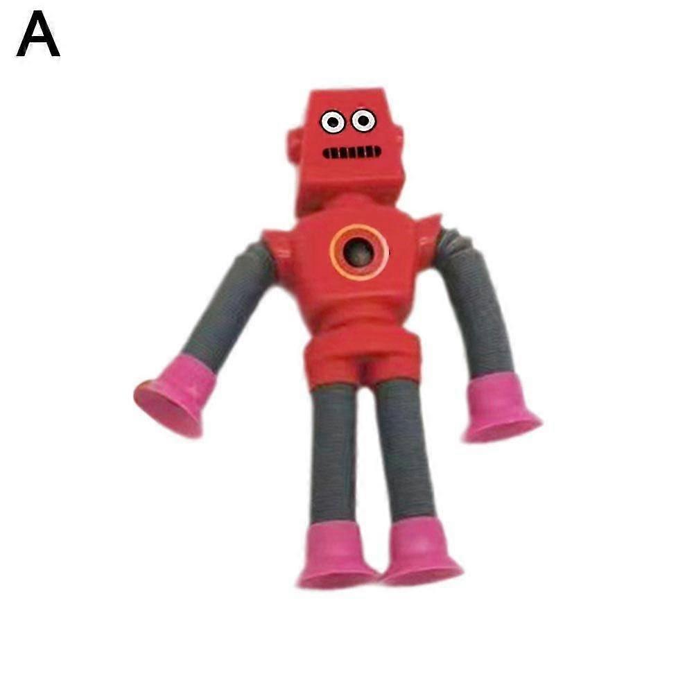 Robot Yellow Sucker Robot Stretching Tube Hundred Different Shape Robot Stretching Tube Decompression Curiosity Toys