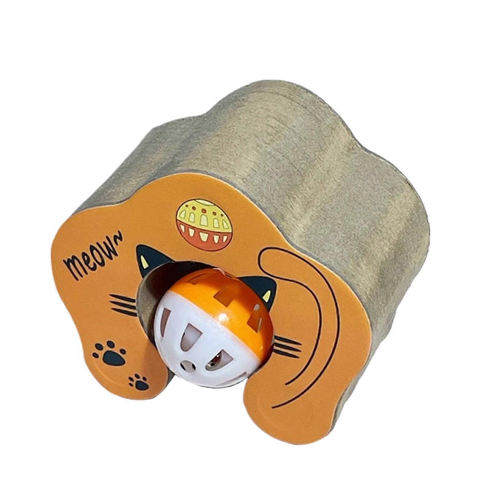 Interactive Cat Scratching Pad - Foldable Accordion Cat Scratcher Toy, Durable Material, Protects Furniture for Cats and Kittens
