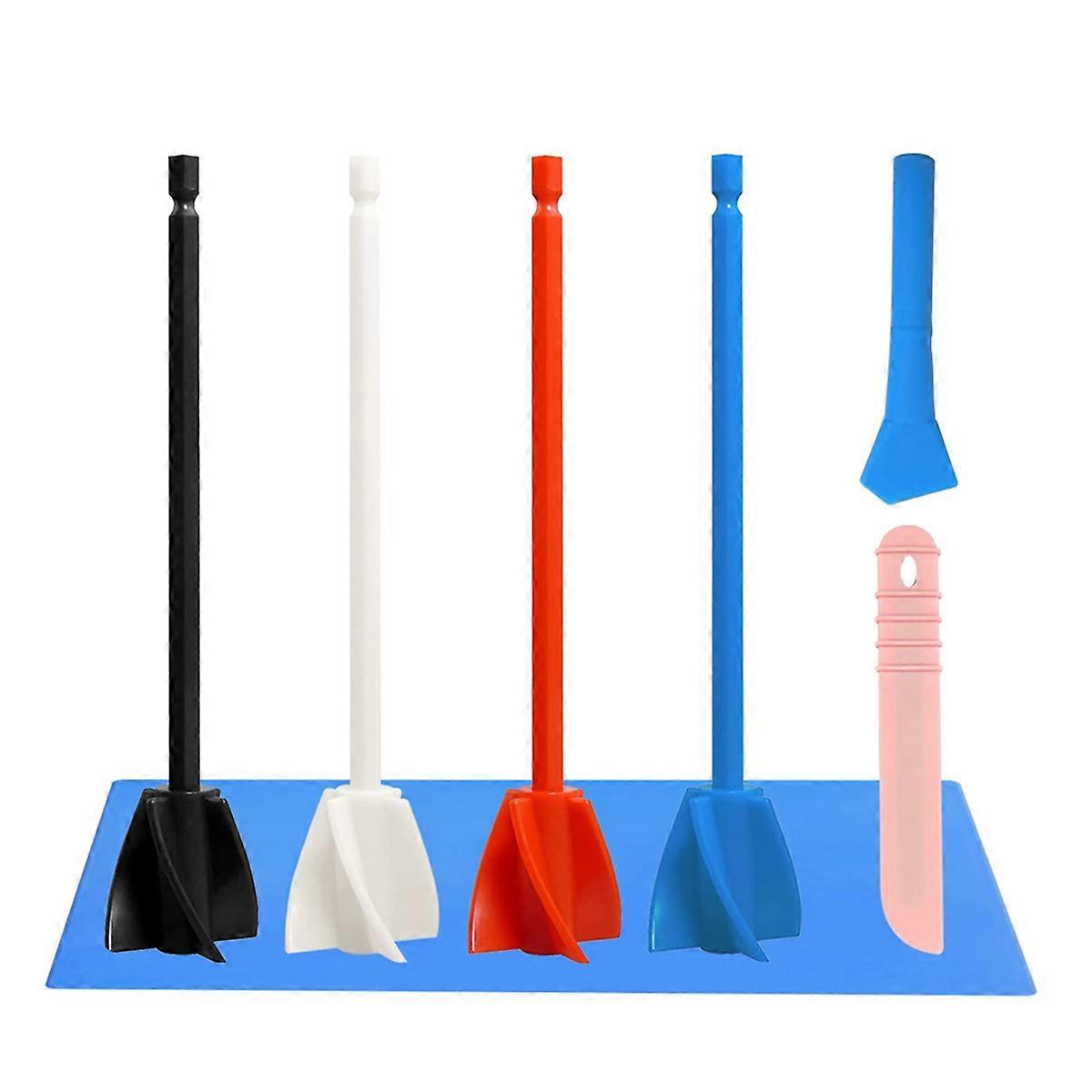 Epoxy Resin Mixer Paddles - Paint Mixer & Epoxy Mixer for Drill Attachment, Reusable Paint Stirrer