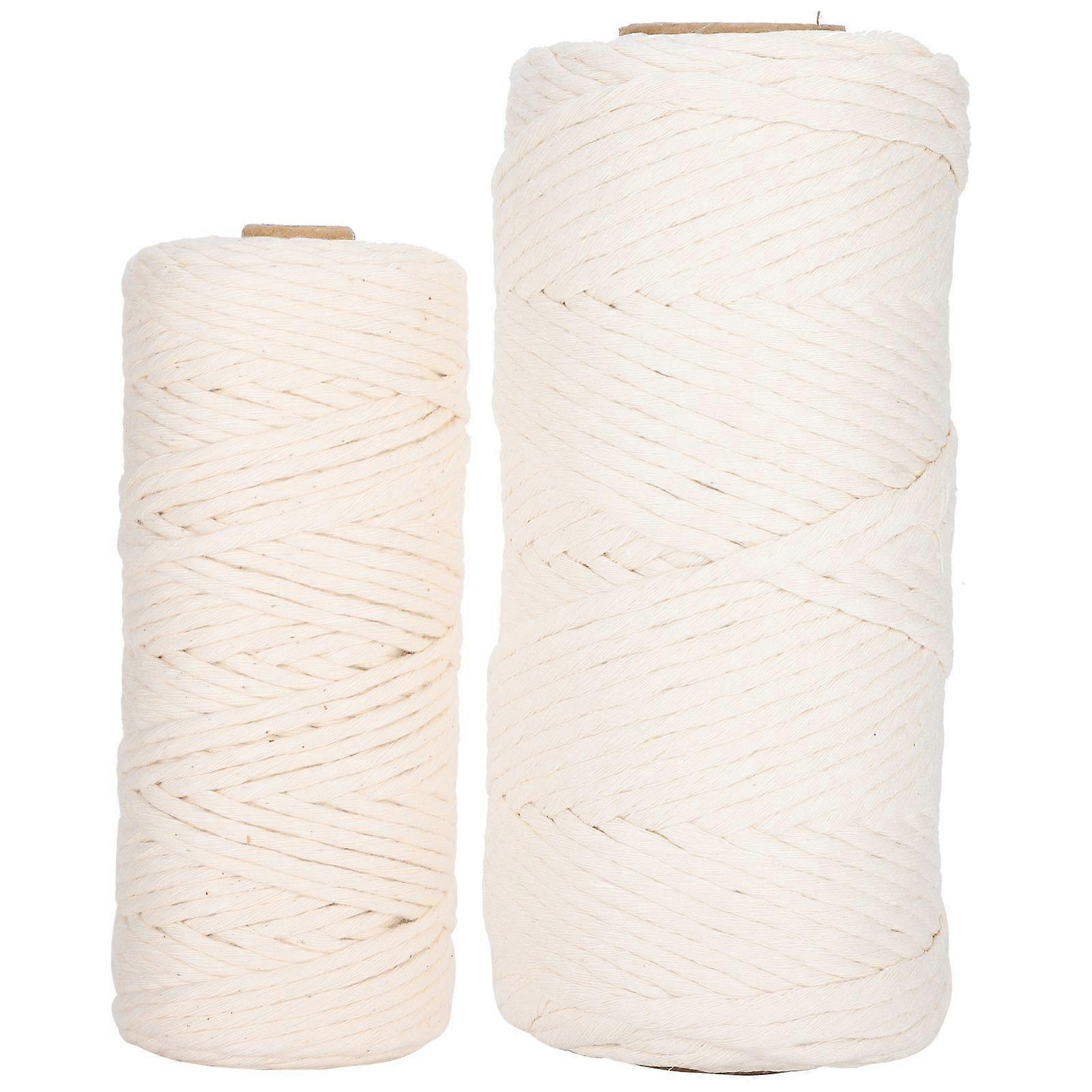 2025 dernier modèle 2Pcs 100M macramé cordon corde de coton simple brin torsadé
