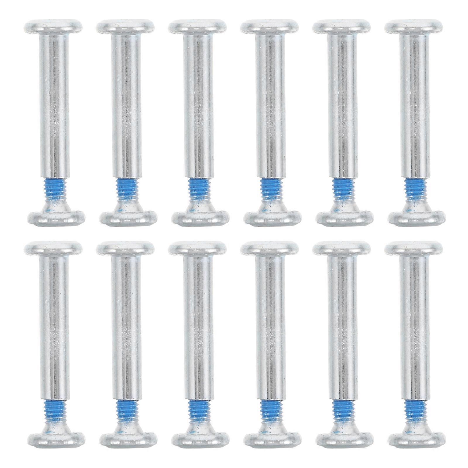 Skate Accessories Inline Skate Axle Screws Roller Skates Smooth Skating Training Silver 4.50X1.20X1.20CM Replacement Wheel Axles 20Pcs