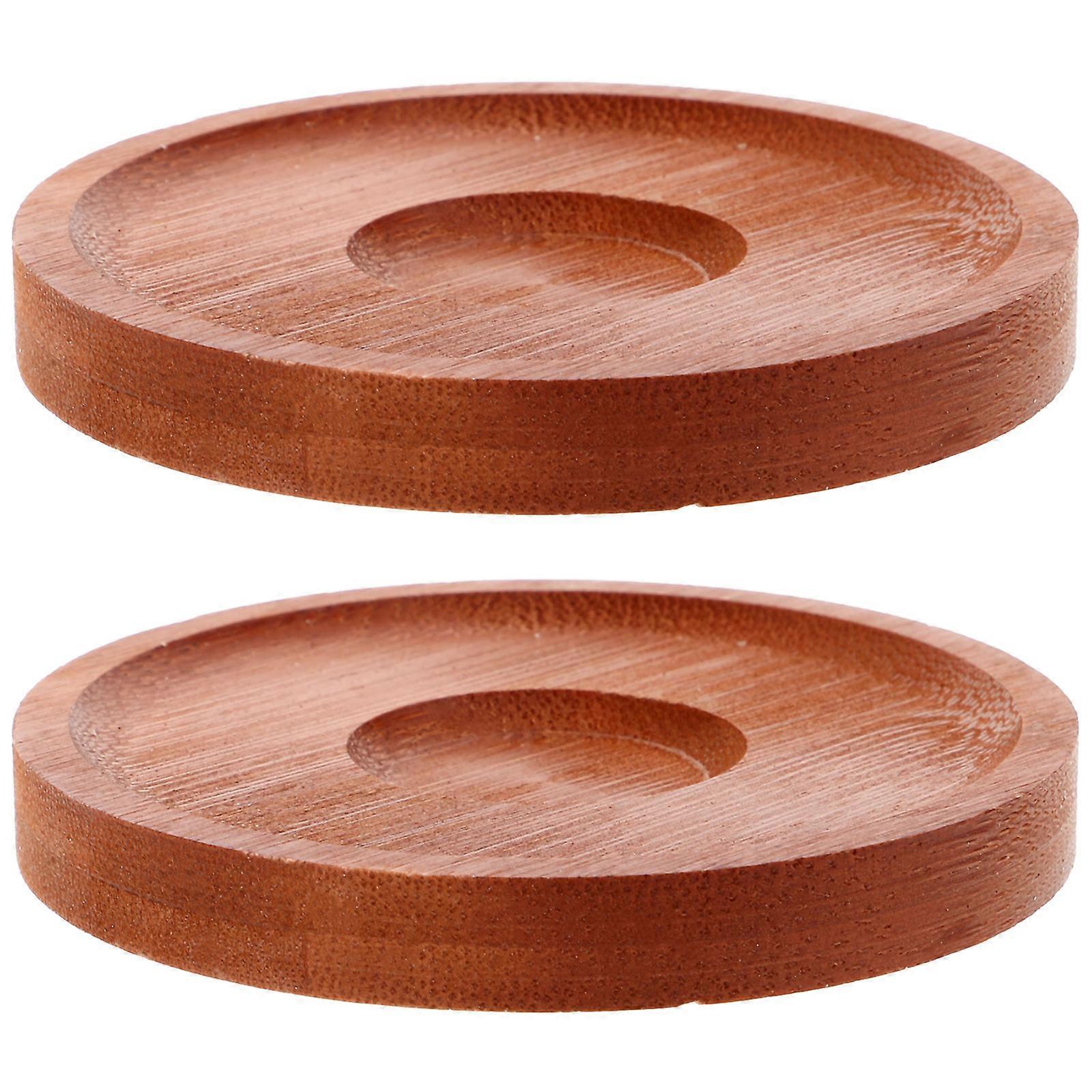 2pcs Rotating Whiskey Glasses with Bamboo Coasters Bamboo Bases for Stable Wine and Whiskey Cups, Easy Clean Transparent Tasting Glasses for Bar,