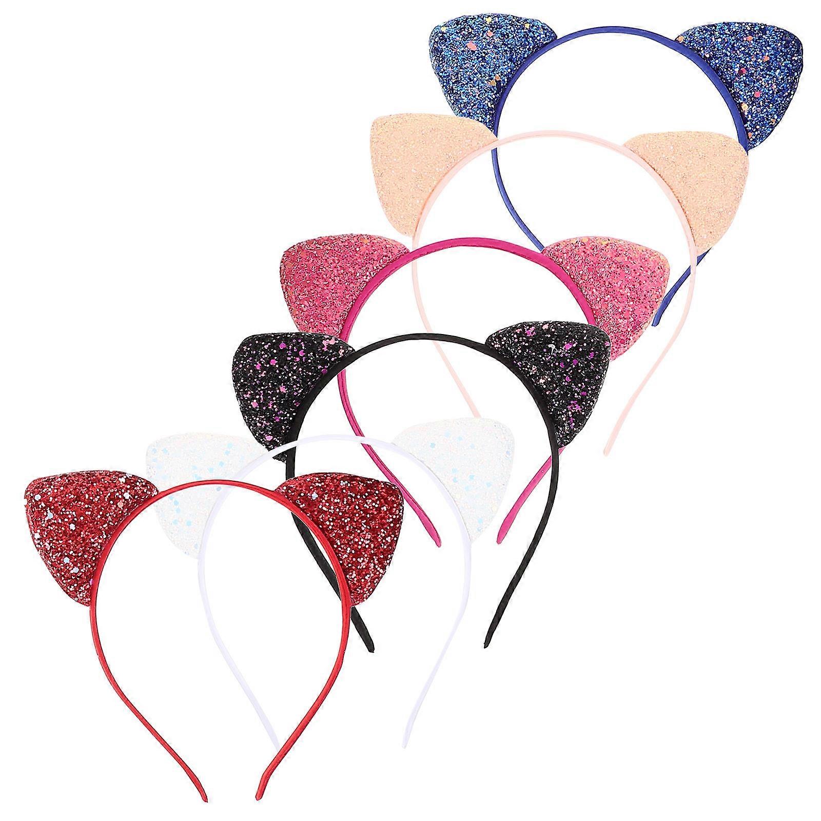 Here's a polished and engaging product description for your **6pcs Cute Cat Ears Headband**:
 
πΎβ¨ **6 Pack Cute Cat Ears Headbands β Sparkle &
