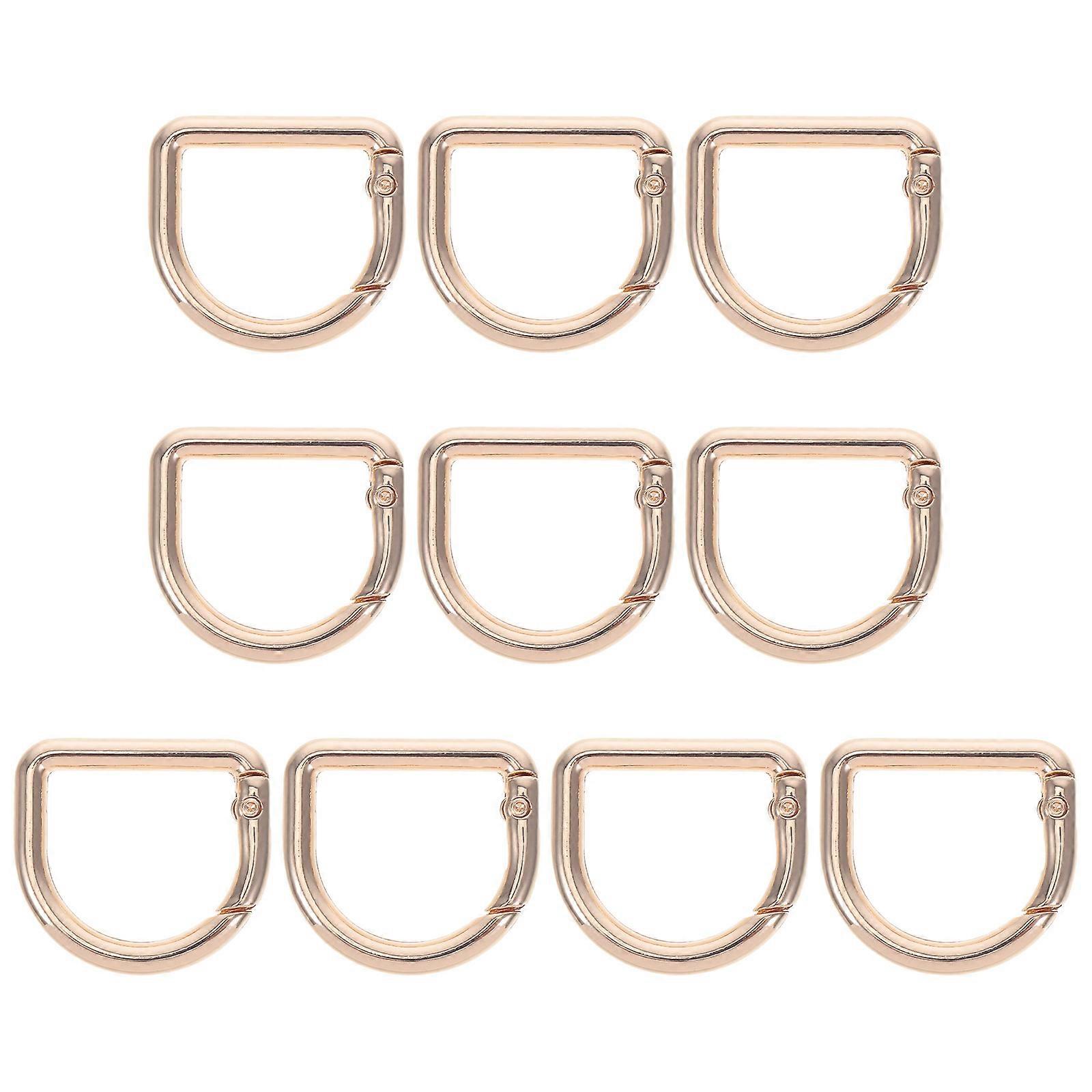 Spring Snap Hooks Purse Clips Versatile Use Zinc Alloy Bag Strap Fixing 10Pcs