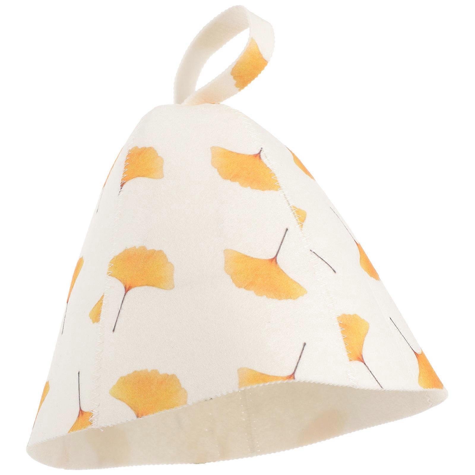 Stylish Sauna Hats Insulation Felt Material Protective Cover for Swimming Sports 1Set