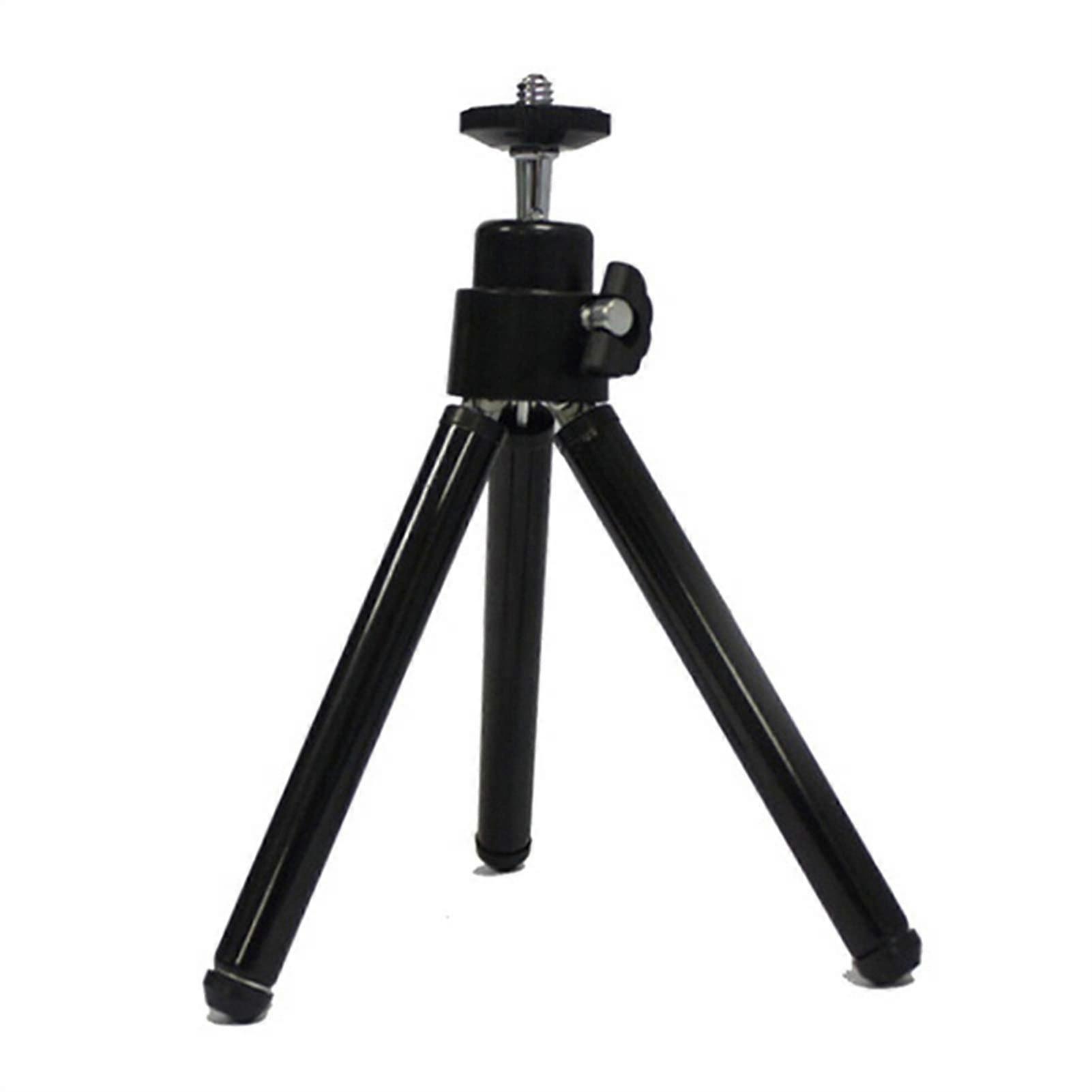 1 x Mini Metal Table Tripod for Cameras (Black) Schwarz