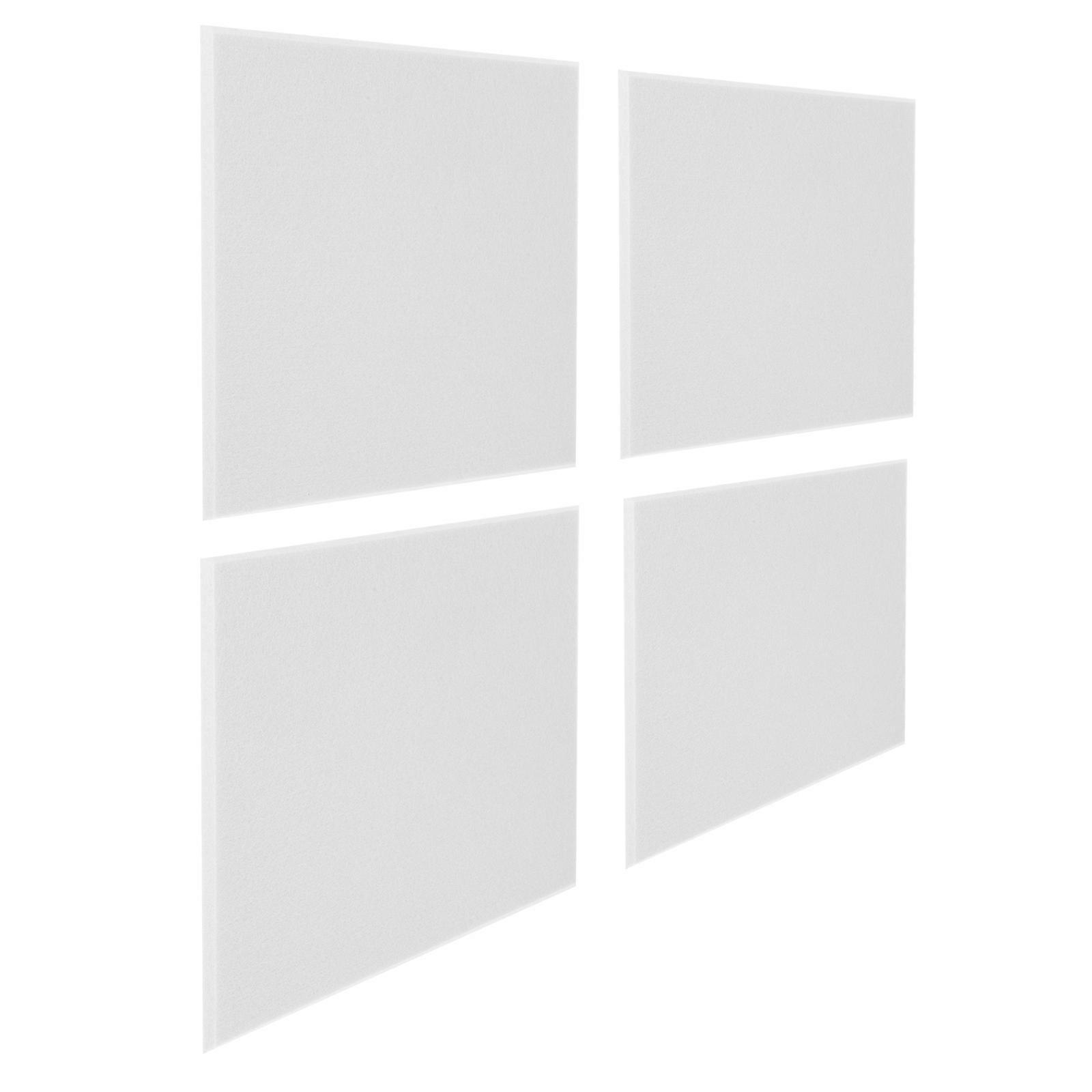 Soft Felt Wall Tiles Square Bulletin Board for Home Use 4Pcs White
