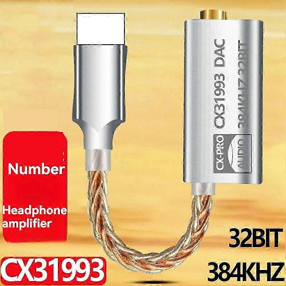 CX31993 مضخمات سماعة الرأس HiFi فك تشفير الصوت محول AMP بطاقة الصوت وحدة فك ترميز رقمية 32 بت / 384 كيلو هرتز لنظام IOS