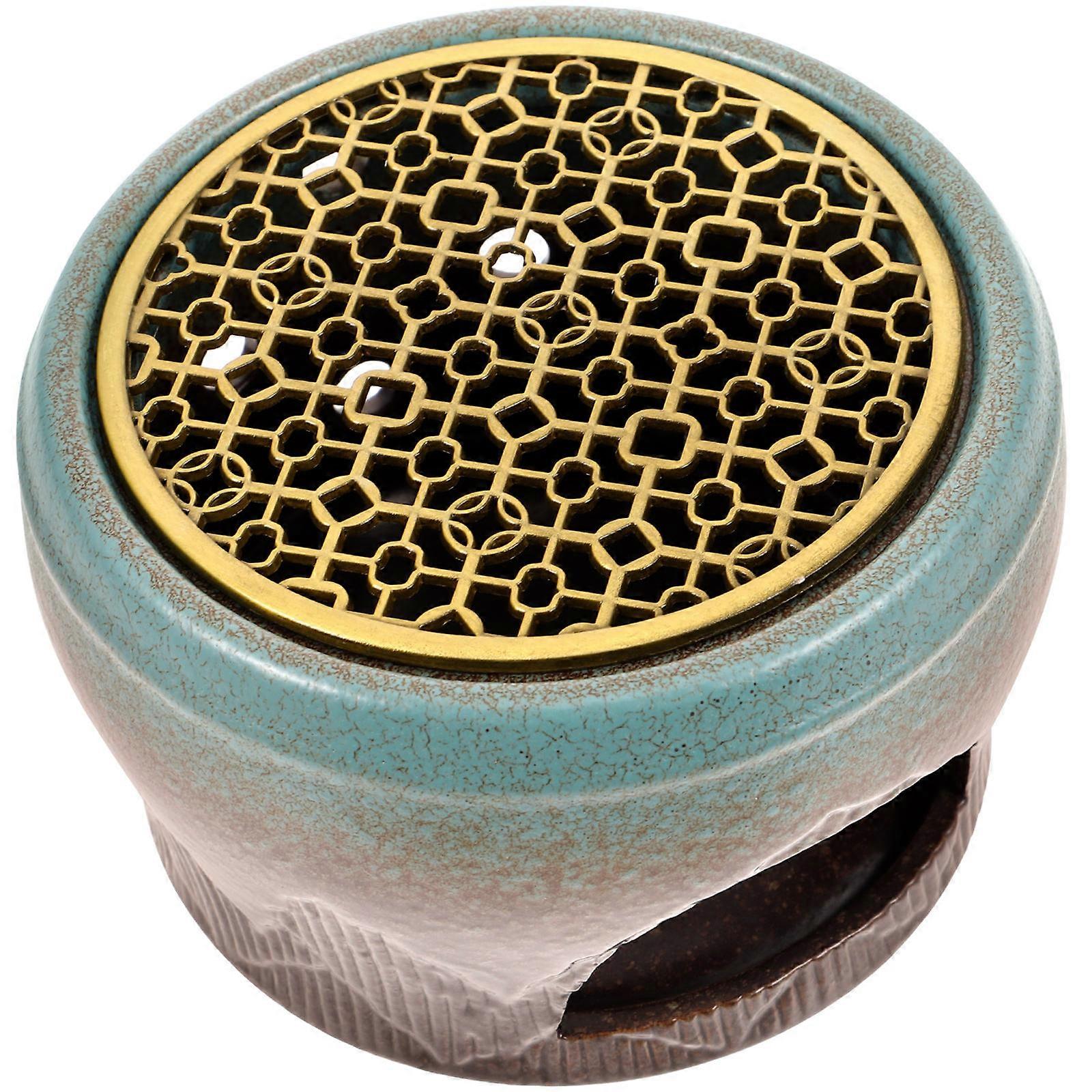 Tea Stove Ceramic Heating Candle Holder For Tea Drinking 1Set